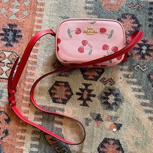 Cherry pink coach purse NWOT